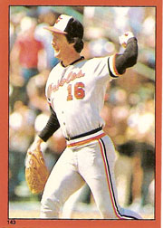1982 Topps Baseball Stickers     143     Scott McGregor